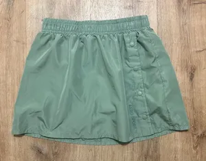 AERO SPORT | Women's Green Snap Front Lined Athleisure‎ Athletic Skort Skirt, M thumbnail 1