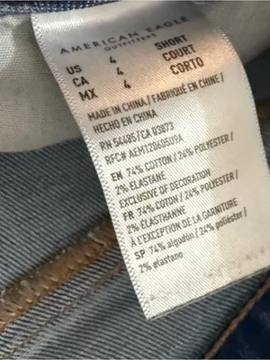 American Eagle Outfitters Medium Blue Ripped Skinny Jeans thumbnail 3