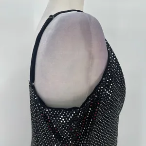Grace Karin Silver Sequin Dress Sz L Mob Wife Holiday Clubwear Ruched Sparkly thumbnail 14