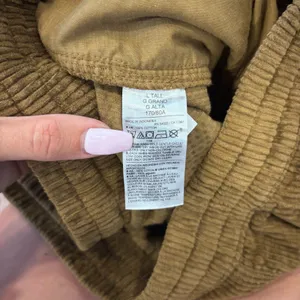 Old Navy High-Waisted Pull-On Corduroy Pants Wide Leg Womens Large Tall LT Brown thumbnail 4