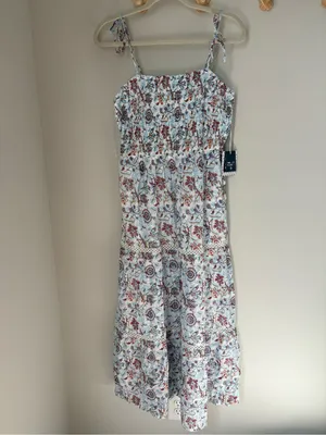 NWT Roller Rabbit x Target Floral Midi Dress size Medium thumbnail 2