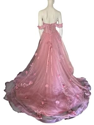 Warm Notices Quinceanera/Ball Gown Dusty Pink Size 8 NWT thumbnail 2