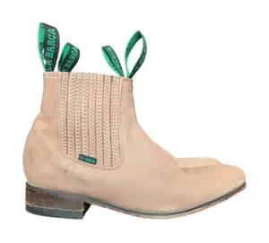 La Barca Nubuck Leather Chelsea Boots Topo Charro Western Cowboy Shoes thumbnail 1