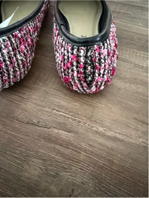Laundry List Black and Pink Tweed Ballet Flats Size 9 thumbnail 2