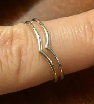 Ring band 925 sterling silver size 5.5 1.15g thumbnail 1