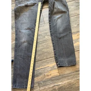 Vintage Rockies High Waist Western Jeans‎ Faded Black Distressed 26x34 Bareback thumbnail 7