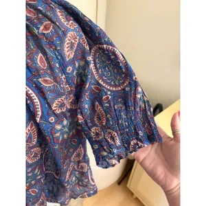 NATURAL LIFE Paisley Cotton Blend Blue top‎ Size Large thumbnail 4