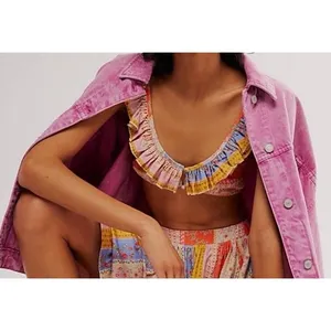 Free people as it was cropped bra top multicolor thumbnail 6