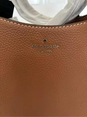 New kate spade New York Large Brown Dumpling Pebble Leather Satchel thumbnail 2