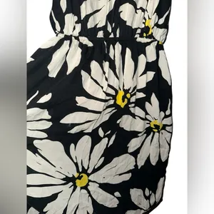 Old Navy XS Black White Daisy Floral Cami Mini‎ Dress Y2K Sundress thumbnail 7
