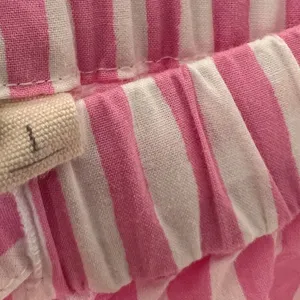 Bon‎ Artis Pink Striped Cat Embroidery Pajama Set 100% Cotton Women’s Size 1 thumbnail 12