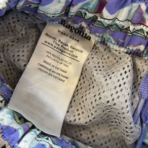 Patagonia Baggies Shorts Womens XS Purple Geometric Tribal‎ Print Nylon Hiking thumbnail 5