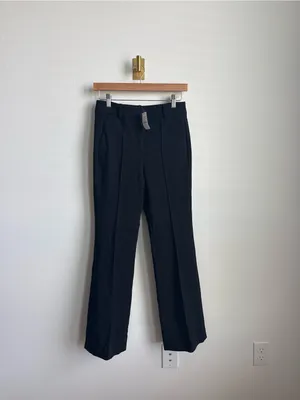 J.Crew Refined Pintuck Pants Black Tailored Trousers NWT Size 0 thumbnail 3