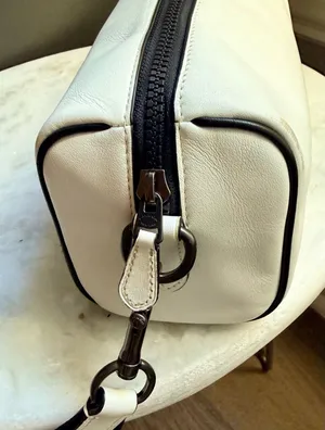 Coach Axel Crossbody Bag Leather Chalk White Gunmetal Graphic Stamp CJ818 thumbnail 8