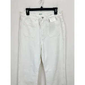 Madewell The Curvy Cleo Straight Jean White Rigid Denim High Rise US 29 NWT thumbnail 8