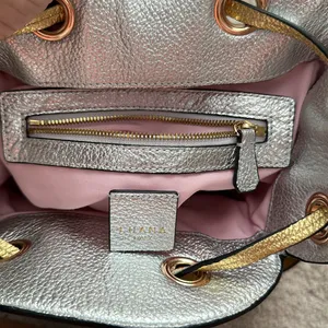 Cute , small metallic bucket purse -made in Italy thumbnail 8