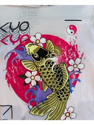 t/o White Tee with Pink Tokyo Graphic and Black Text thumbnail 7