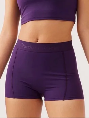 Outdoor Voices Womens‎ Small Zoom 1.5 Bloomer Shorts Acai Purple Stretch thumbnail 1