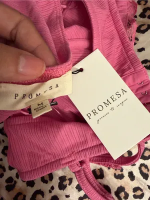 Promesa Romantic Rendezvous Lace Teddy Bodysuit Bubble gum pink New thumbnail 9