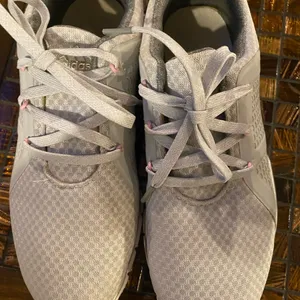 Adidas Golf Shoes size 7.5 grey and pink thumbnail 4