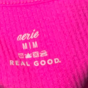 Aerie Medium Pink Ribbed Criss-Cross Back Crop Top thumbnail 6