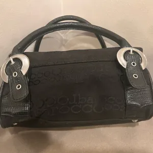 Bag Chic Black Satchel with Silver Buckle Accents by ROCCOBAROCCO/lovely clean thumbnail 6