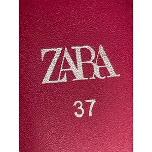 Zara Womens Red Square Toe Block Heels Ankle Strap Mary Jane Pumps Shoes 37 US 6 thumbnail 6