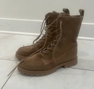 Dolce Vita Tan Suede Combat Boots Size 8.5 US thumbnail 1