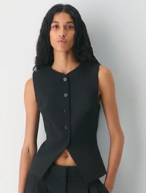 Aritzia Wilfred Regal Vest (Re)ssential Black thumbnail 1