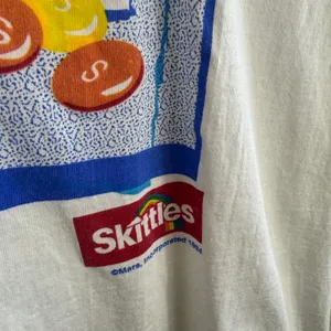 Vintage 1994 Skittles Taste The Rainbow Curk Single Stitch T Shirt Men Large USA thumbnail 5