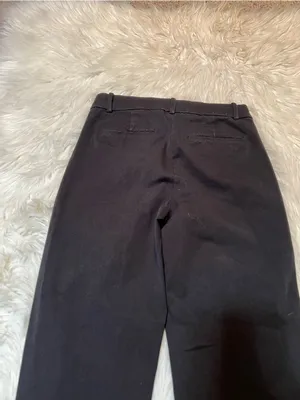 J. Crew Factory Women's Sz 2 Kallie Straight-Leg Pant Black Stretch Cotton BO899 thumbnail 7