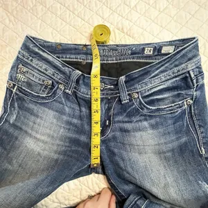 Miss Me Bootcut Bling Western Cowboy Denim Grunge Hip Hop Kendrick Jeans Size 28 thumbnail 8