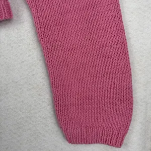 VTG Pierre Cardin Knit Cardigan Women's XL Pink Crop Linen Coquette Preppy Y2K thumbnail 11