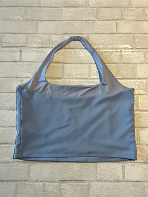 Abercrombie and Fitch Light Blue Ribbed Coastal Halter Top thumbnail 2