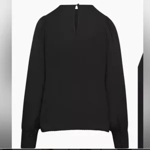 Aritzia Wilfred Clarissa Puff Sleeve Long Sleeve Blouse Black size 2XS XXS $98 thumbnail 5