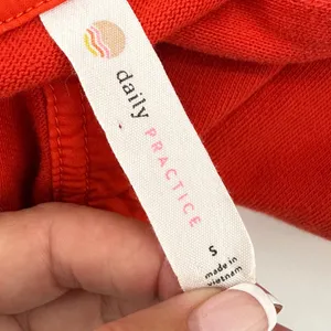 Daily Practice Anthropologie Red Tiered Polo Mini Dress Small EUC Mixed‎ Media thumbnail 8