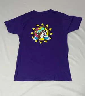 Buc-ee’s Retro Surf Graphic T Shirt Sm Purple Did Somebody Say Buc Ees Beaver thumbnail 2