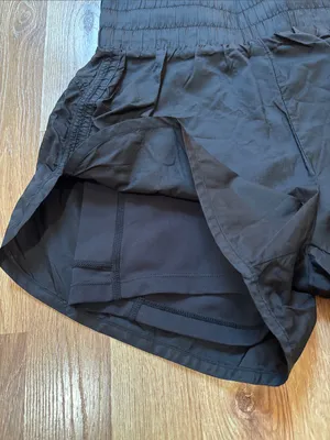 ACTA Black Women's Athletic Shorts with Built-in Bike Shorts thumbnail 4