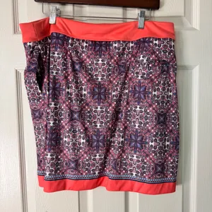 Soho Apparel RG Apparel Skort Coral Print Stretch Athletic Golf Casual XL‎ thumbnail 9