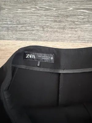 Zara Split Hem Black Mini Skort thumbnail 4