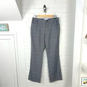 Calvin Klein Black White Houndstooth Plaid Modern Fit Trouser Pants Size 4 thumbnail 2
