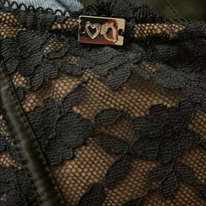 For Love and Lemons Violetta Lace Up Mini Black Lace Dress SMALL thumbnail 12