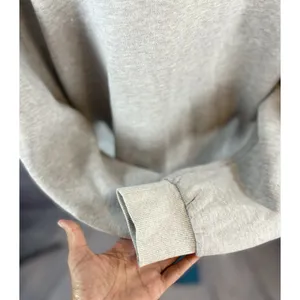 White Fox Los Angeles Quarter Zip Sweatshirt S/M Gray Oversized Pullover￼ thumbnail 5