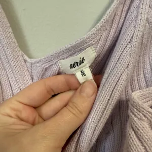 Aerie Knit Crop Tank Top Lilac Purple Size XL thumbnail 2