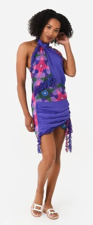 ANIM Helmut Dress Size‎ Medium Purple thumbnail 1