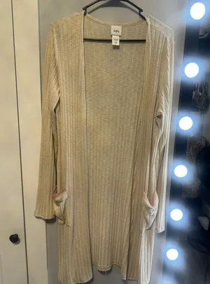 Day trip long cardigan, never worn.. size large thumbnail 1
