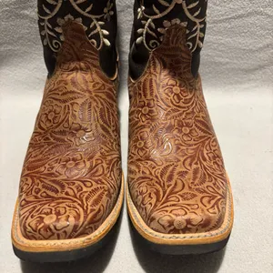 Unbranded Embroidered Square Toe Western Cowboy Boots Ladies 4.5 thumbnail 3