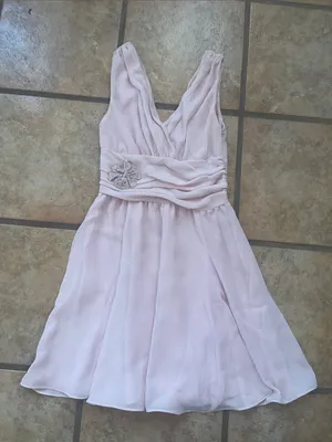 Women’s Pink Midi Dress with Embellished Waist thumbnail 1