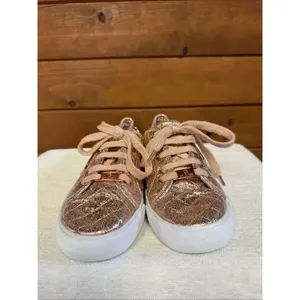 G by Guess Backerett sneakers metallic rose gold Sz 6.5 thumbnail 7