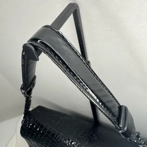 Versace Black Vanitas Medusa Patent Leather Shoulder Bag thumbnail 5